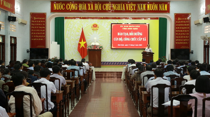 UBND tỉnh Bình Định tổ chức lớp đào tạo, bồi dưỡng cán bộ, công chức cấp xã năm 2023